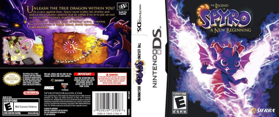 Legend of Spyro, The - A New Beginning — box-texture (US)