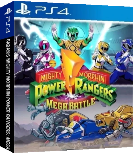 Saban's Mighty Morphin Power Rangers: Mega Battle — box-3D (WOR)