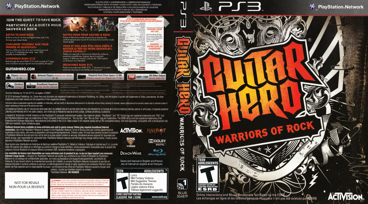 Guitar Hero - Warriors of Rock — box-texture (CA)