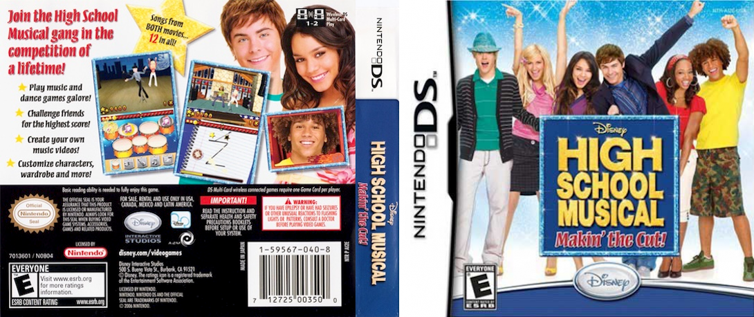 High School Musical - Makin' the Cut! — box-texture (US)
