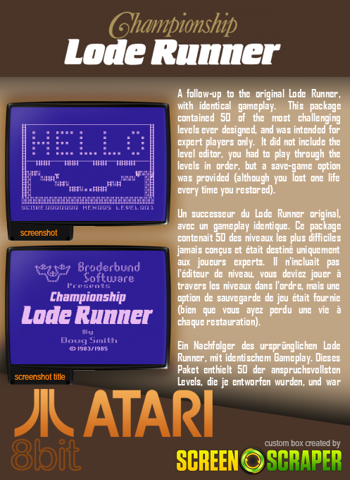 Championship Lode Runner — box-2D-back (SS)