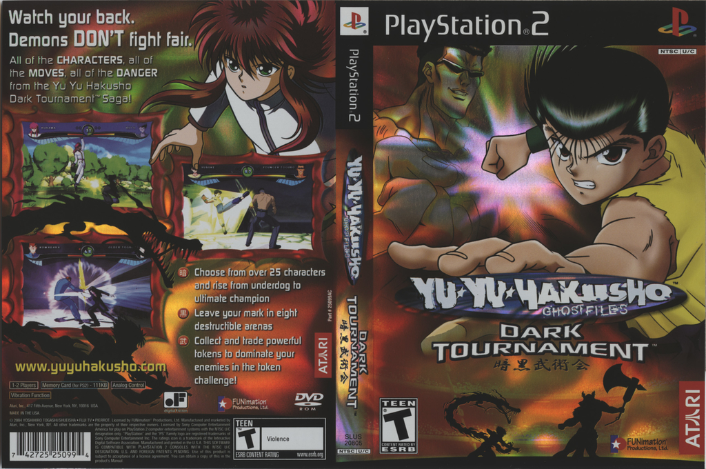 Yu Yu Hakusho - Dark Tournament — box-texture (US)