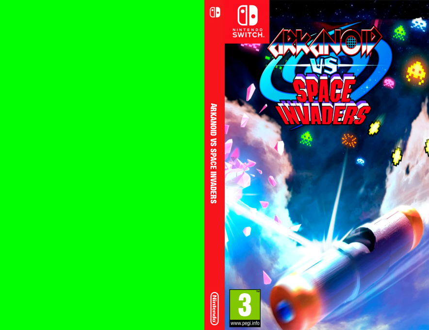 Arkanoid Vs Space Invaders — box-texture (EU)