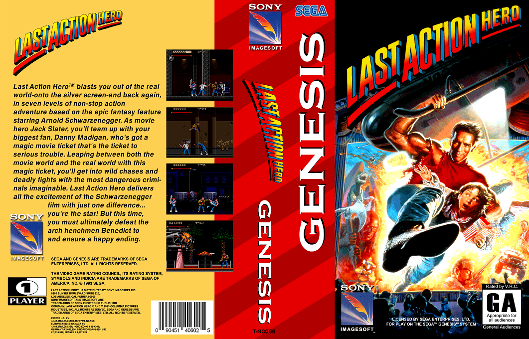 Last Action Hero — box-texture (US)