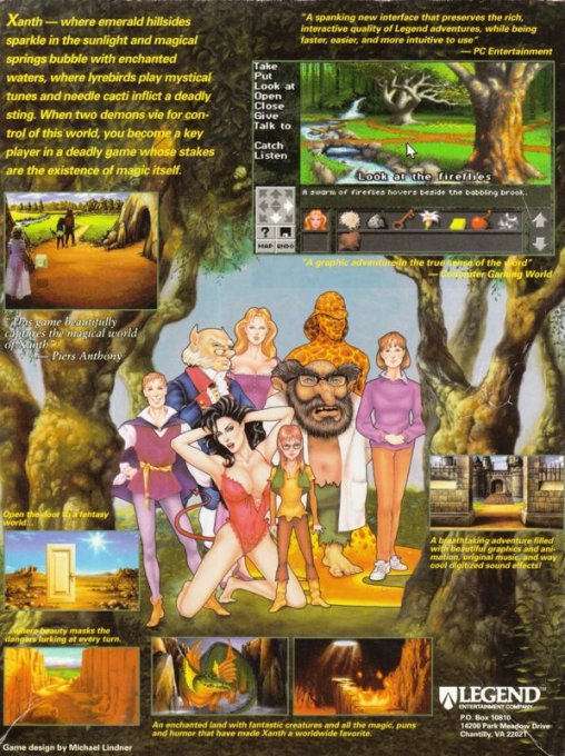Companions Of Xanth — box-2D-back (US)