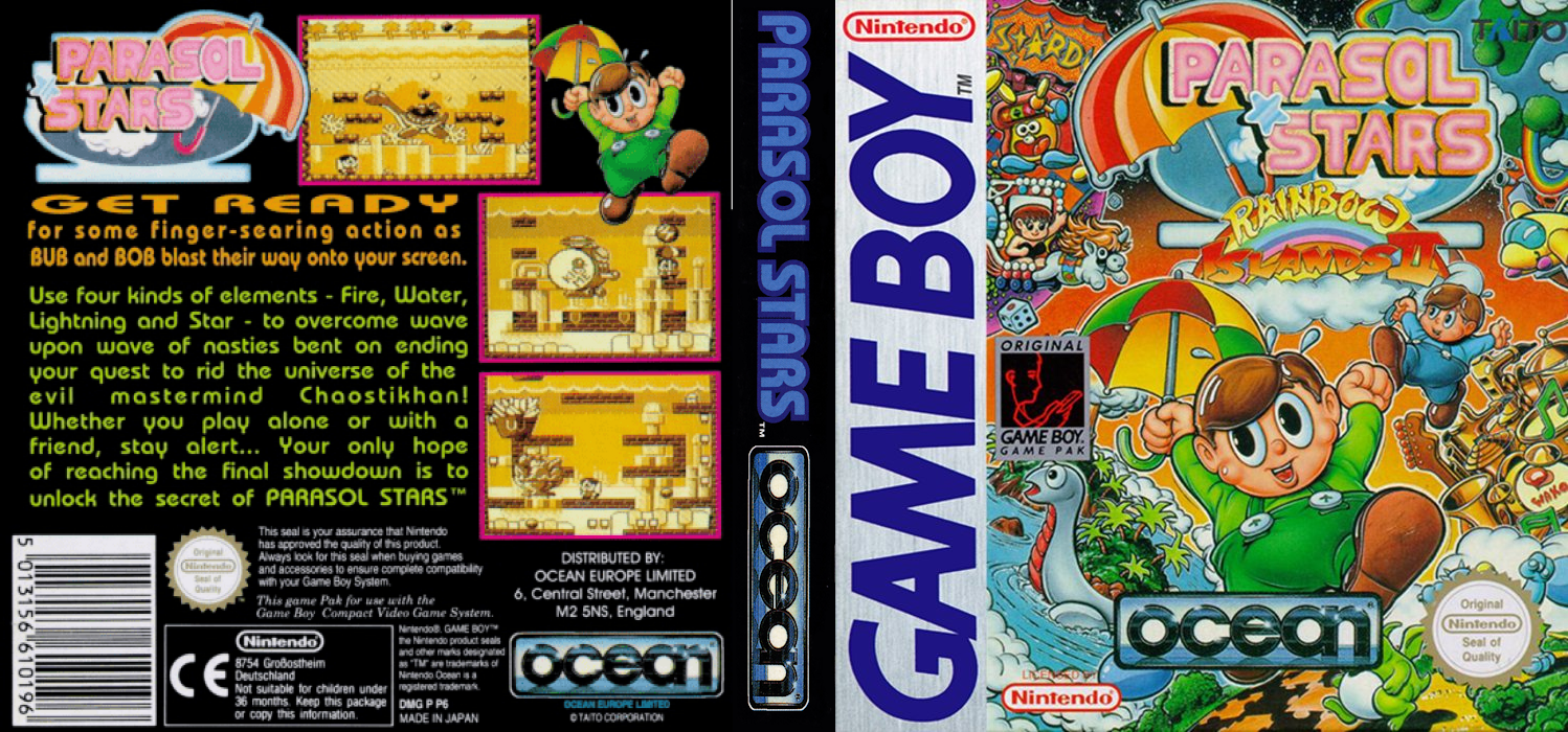 Parasol Stars - Rainbow Islands 2 — box-texture (EU)
