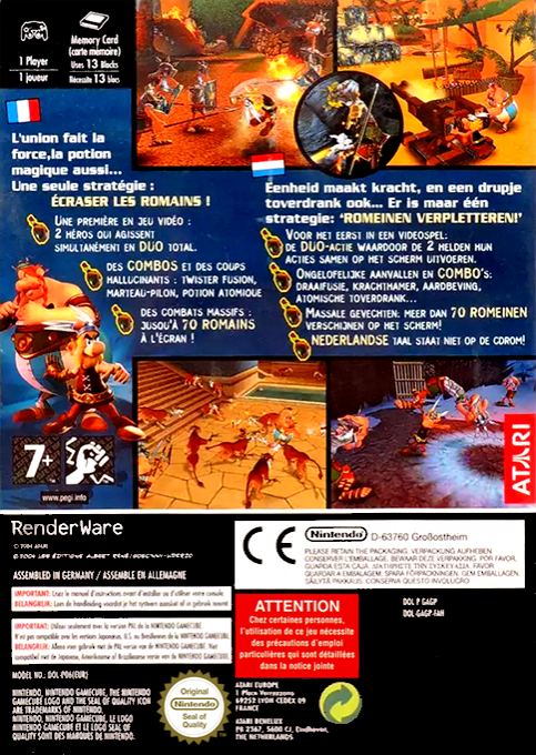 Asterix & Obelix XXL — box-2D-back (FR)