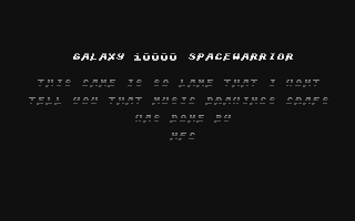 Galaxy 10000 Spacewarrior — sstitle (WOR)