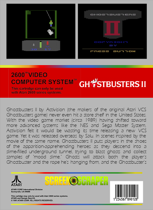 Ghostbusters II — box-2D-back (SS)