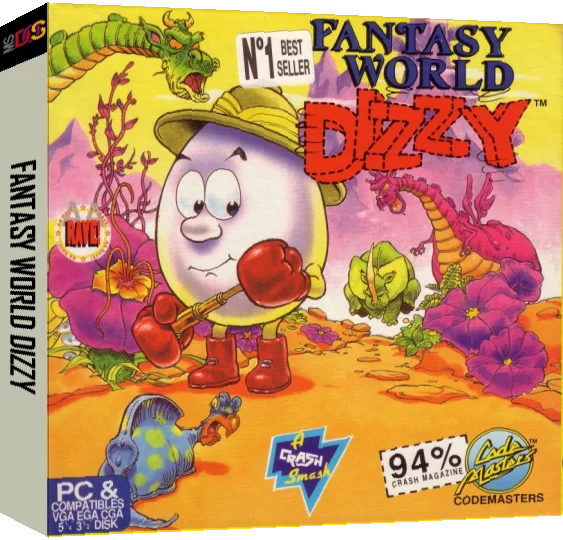 Dizzy 3 - Fantasy World Dizzy — box-3D (EU)