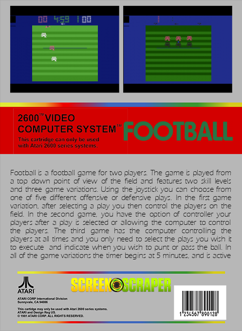 Football — box-2D-back (SS)