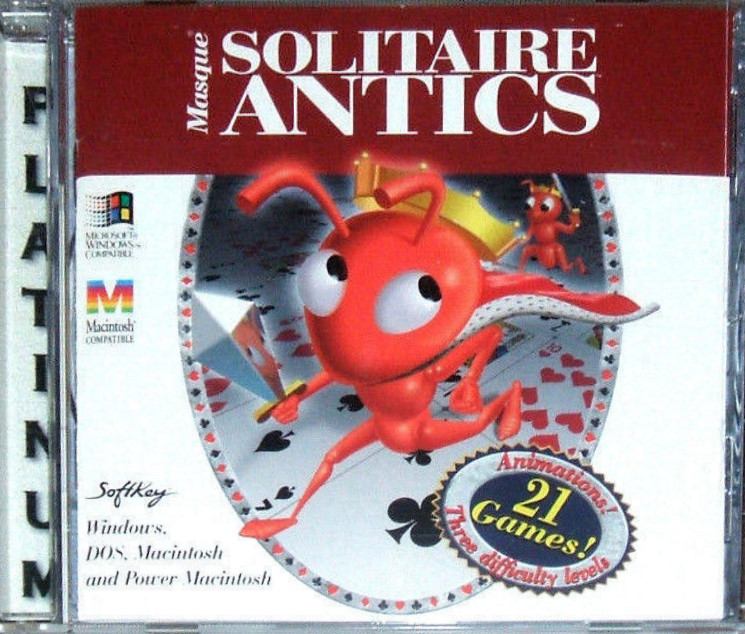 Masque Solitaire Antics box art
