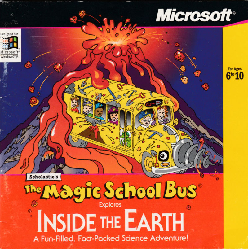 Scholastic's The Magic School Bus Explores Inside the Earth box art