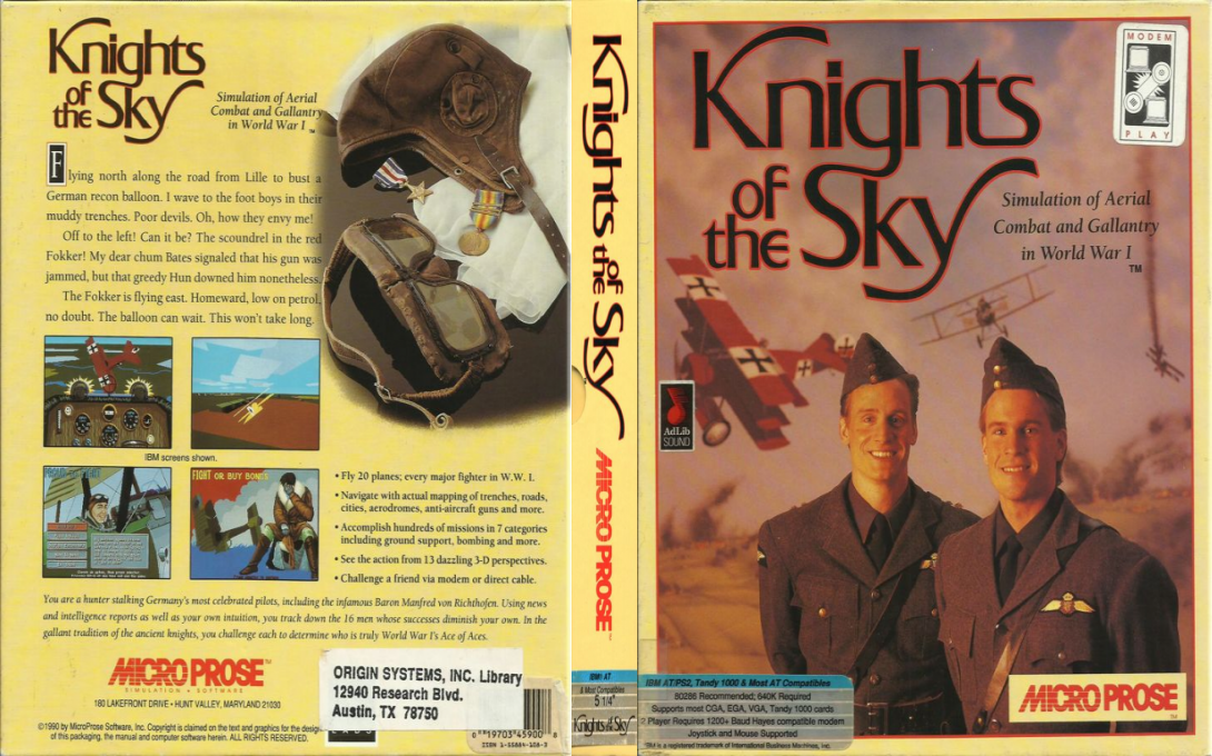 Knights Of The Sky — box-texture (US)