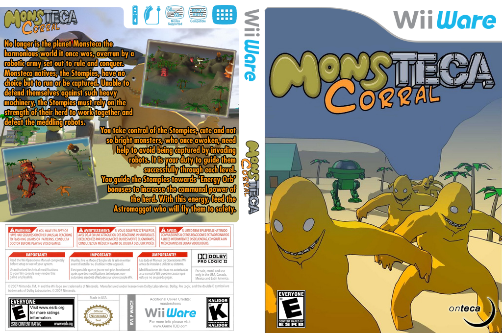 Monsteca Corral Monsters Vs Robots — box-texture (US)