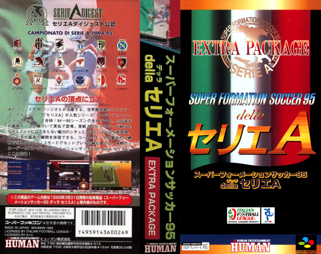 Super Formation Soccer 95 Della Serie A — box-texture (JP)
