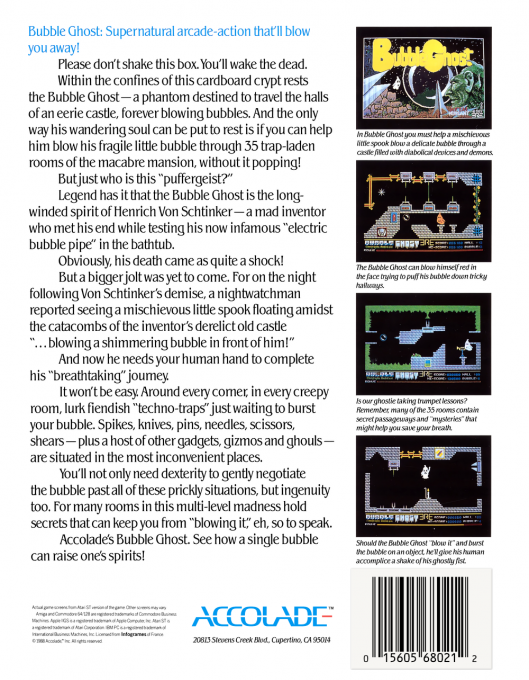 Bubble Ghost — box-2D-back (US)
