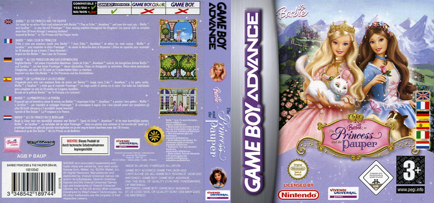 Barbie - The Princess and the Pauper — box-texture (EU)