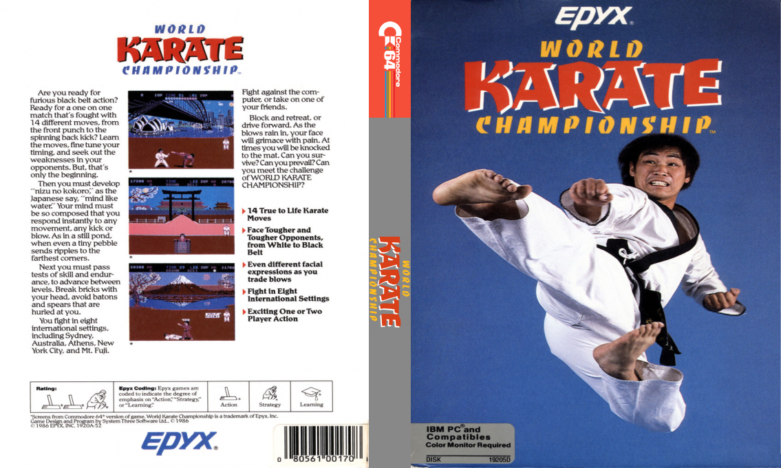 International Karate — box-texture (US)