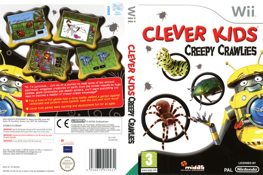 Clever Kids - Creepy Crawlies — box-texture (UK)