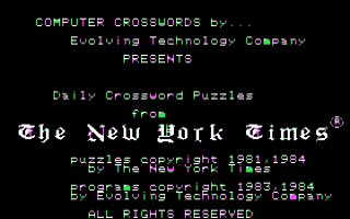 Daily Crossword Puzzles From the New-York Times — sstitle (WOR)