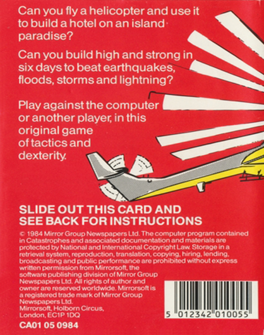 Catastrophes — box-2D-back (EU)