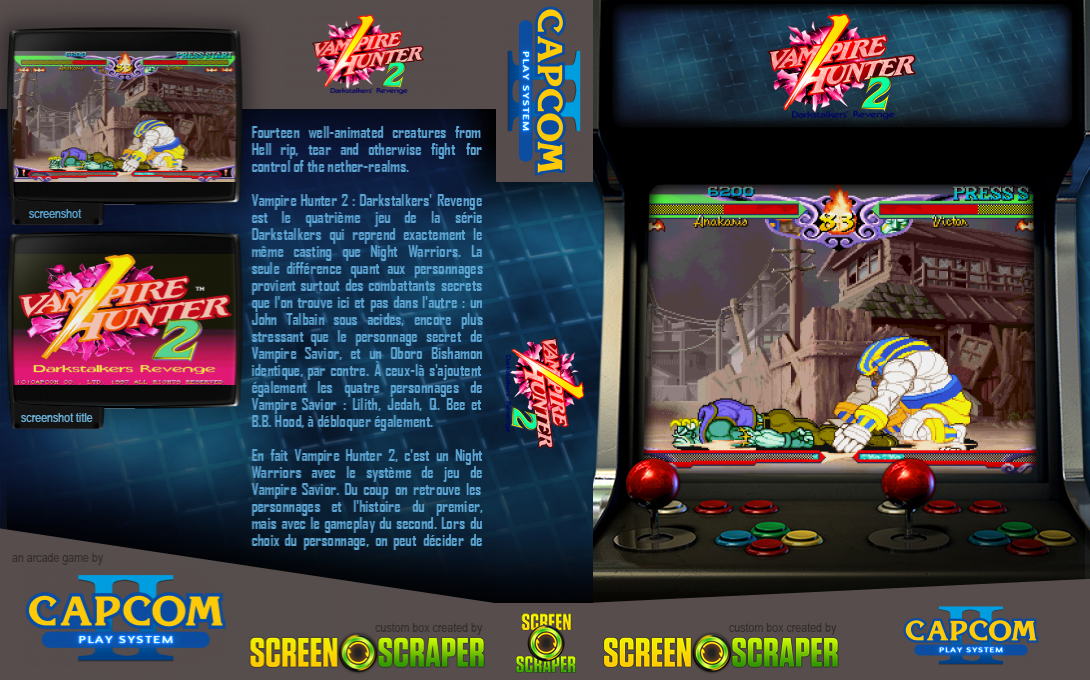 Vampire Hunter 2: Darkstalkers' Revenge — box-texture (SS)
