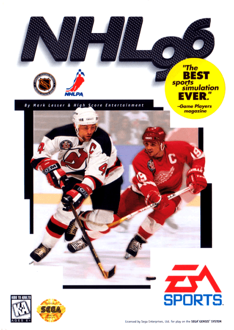 Nhl 96 box art