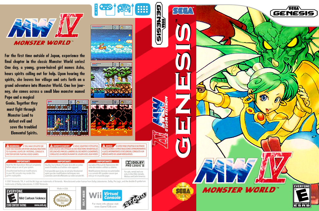 Monster World 4 — box-texture (US)
