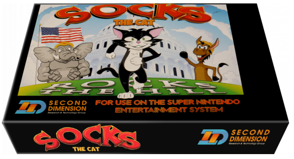 Socks The Cat Rocks The Hill — box-3D (WOR)