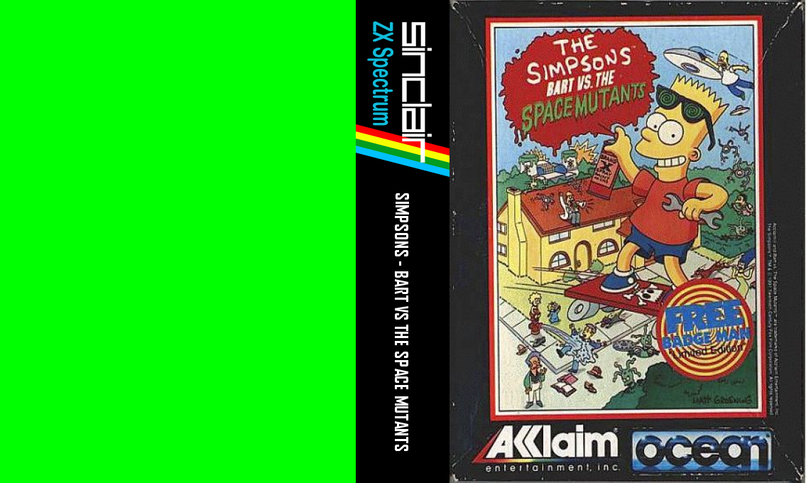 Simpsons - Bart Vs. The Space Mutants, The — box-texture (EU)
