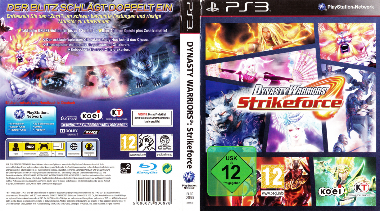 Dynasty Warriors - Strikeforce — box-texture (DE)