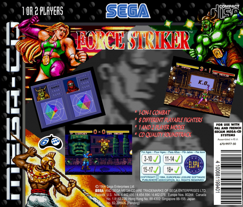 Burning Fists - Force Striker — box-2D-back (EU)