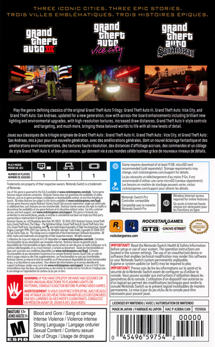 Grand Theft Auto 3 - The Definitive Edition — box-2D-back (CA)