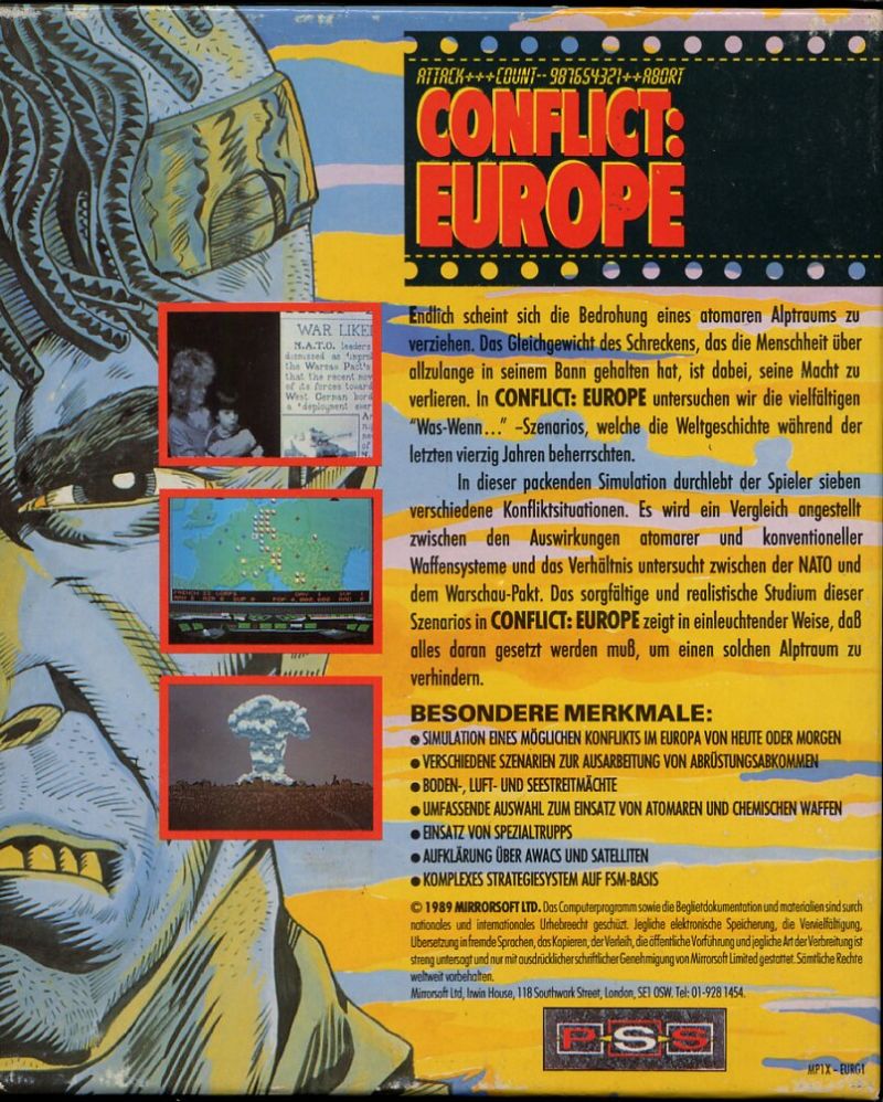 Conflict - Europe — box-2D-back (DE)