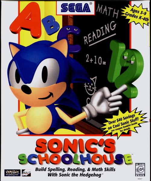 Sonic's Schoolhouse box art