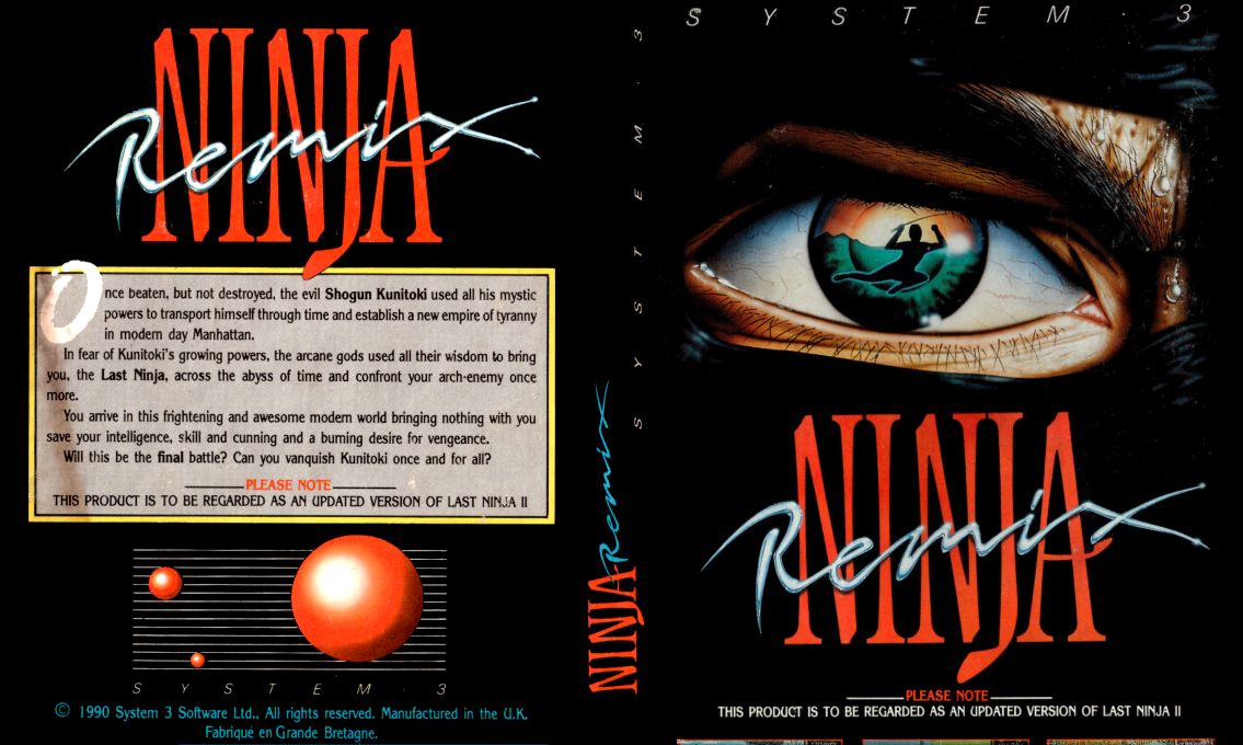 Last Ninja Remix — box-texture (EU)