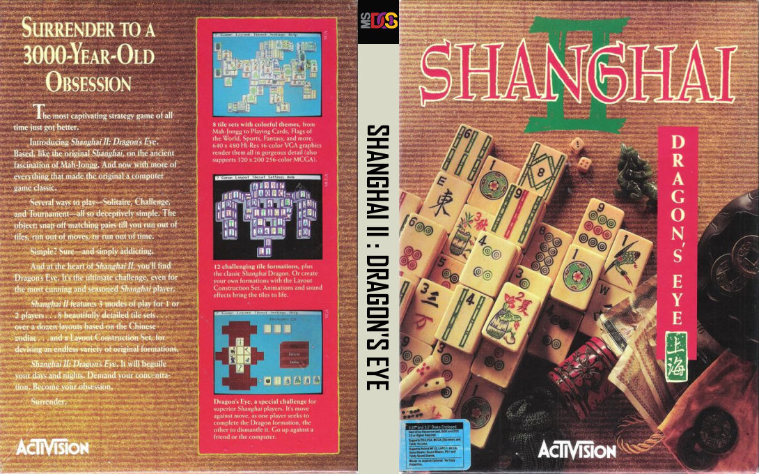 Shanghai II: Dragon's Eye — box-texture (US)