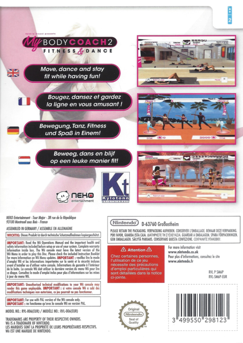 My Body Coach 2 - Fitness and Dance — box-2D-back (UK)