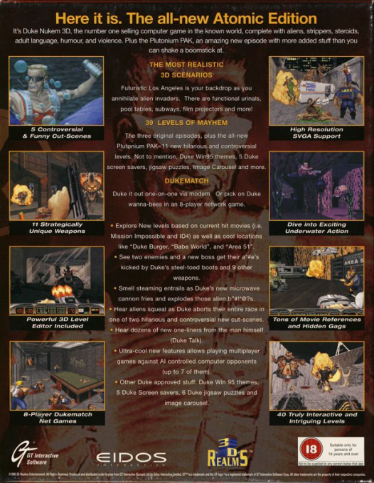 Duke Nukem 3d - Atomic Edition — box-2D-back (EU)