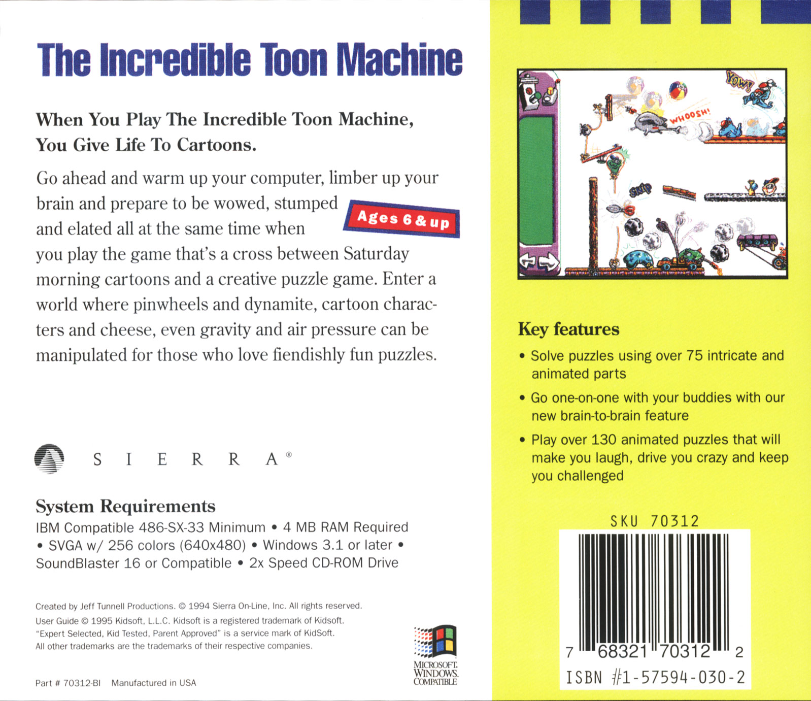 The Incredible Toon Machine — box-2D-back (US)