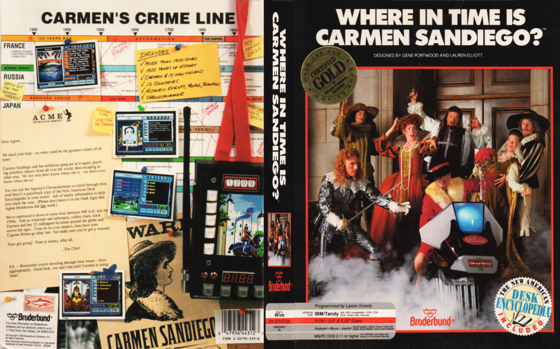 Where in Time Is Carmen Sandiego? — box-texture (US)