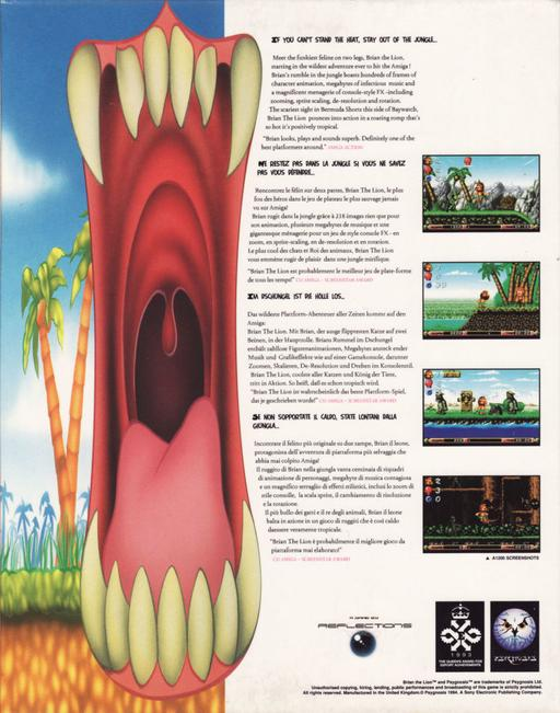 Brian the Lion — box-2D-back (WOR)