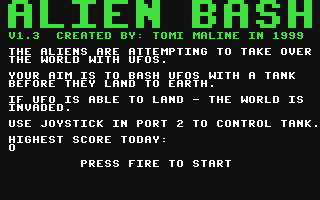 Alien Bash — sstitle (WOR)