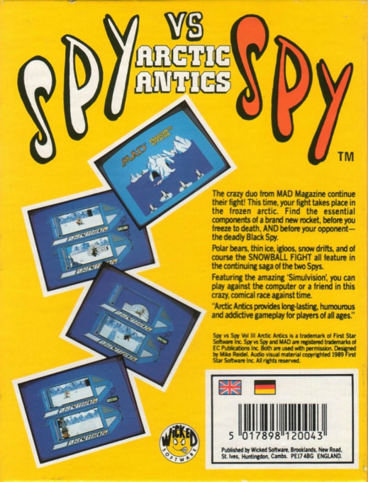 Spy vs Spy III - Arctic Antics — box-2D-back (EU)
