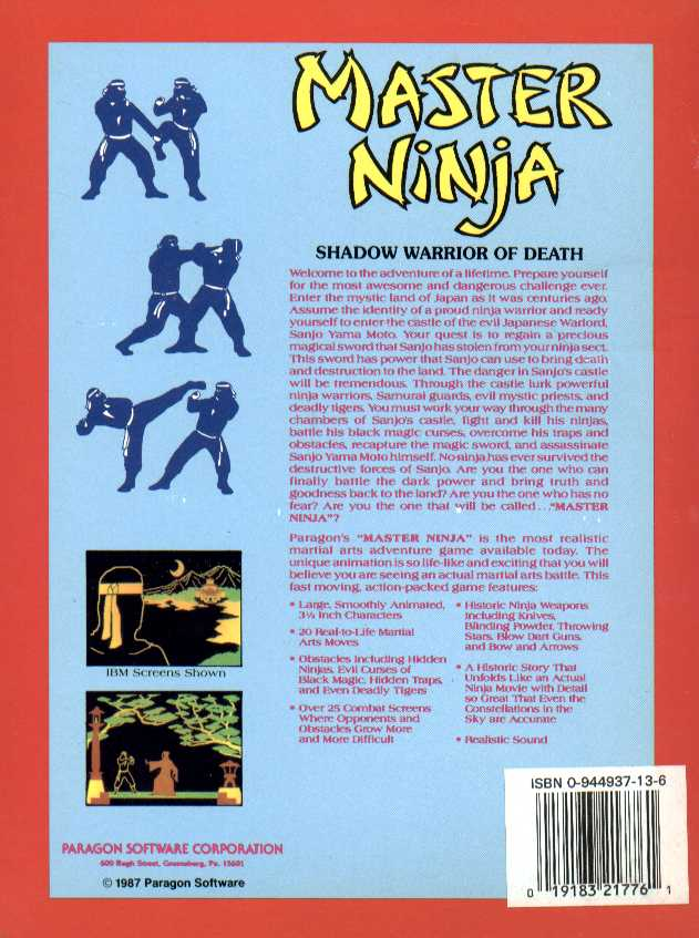 Master Ninja — box-2D-back (WOR)