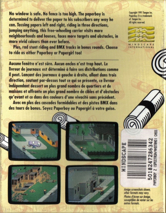 Paperboy 2 — box-2D-back (EU)