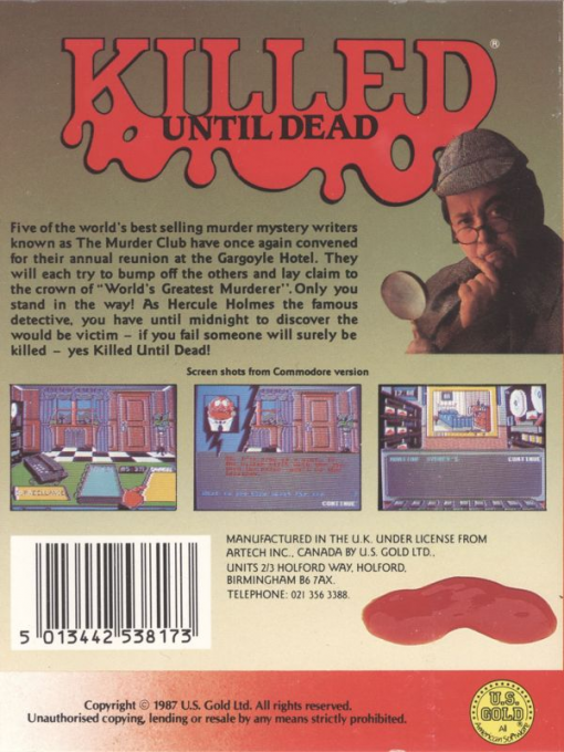 Killed Until Dead — box-2D-back (EU)
