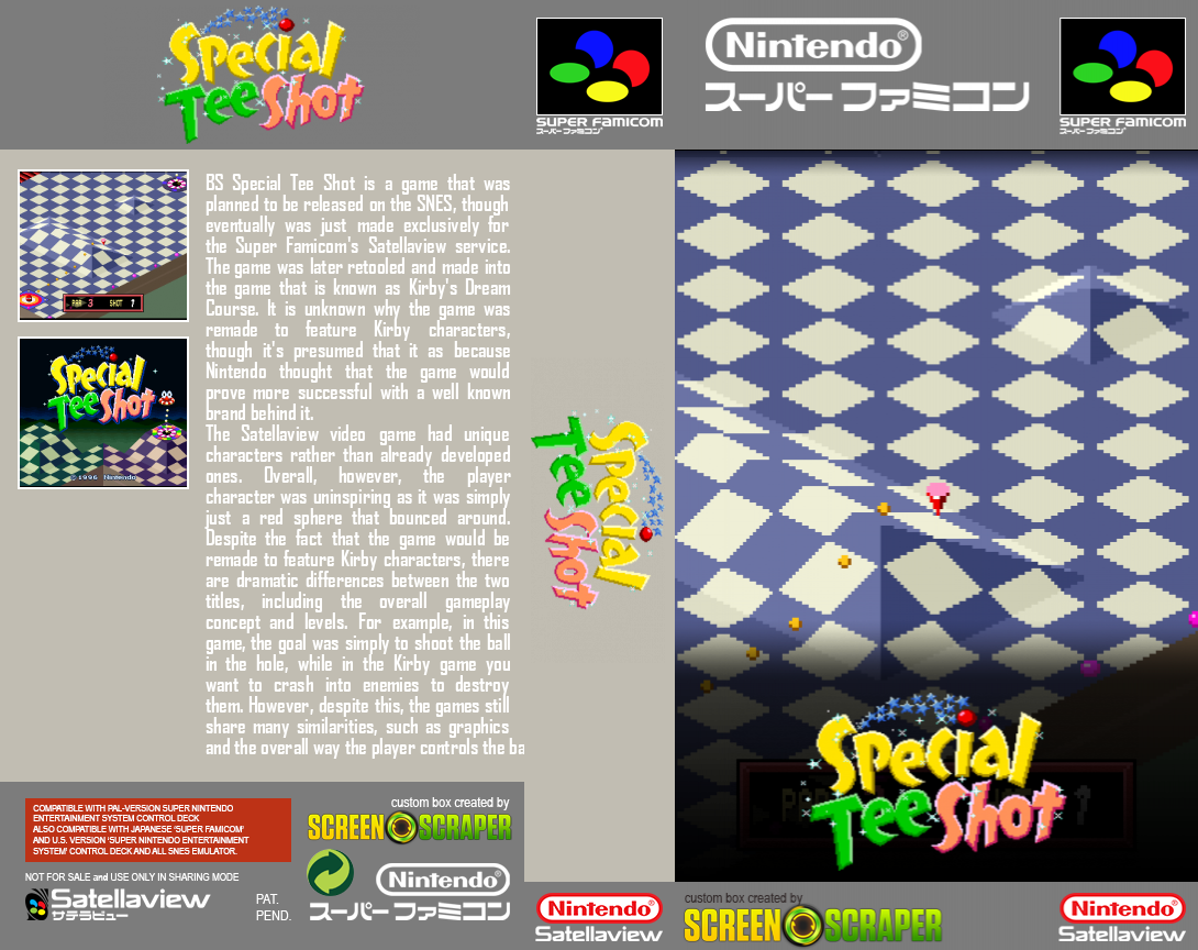 Special Tee Shot — box-texture (SS)