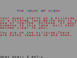 House of Orion — ss (WOR)